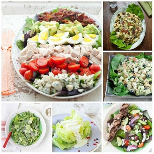 Greek Salad with Beef Kabobs