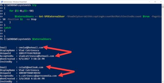 Create a report of SharePoint Online External Users with PowerShell