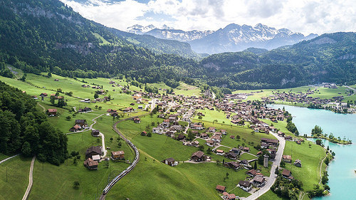 Luzern-Interlaken Express in summer. From Have A Swiss Travel Pass? Happy Traveling via Trains, Boats, and Land