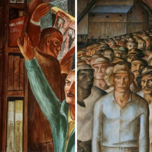 images of Coit Tower murals