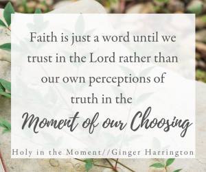 Holy in the Moment, Ginger Harrington, Planting Roots, choosing holiness, 1 Thessalonians 5:23, anxiety, perfectionism, control, Freedom in Christ.