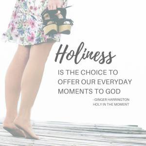 Holy in the Moment, Ginger Harrington, Planting Roots, choosing holiness, 1 Thessalonians 5:23, anxiety, perfectionism, control, Freedom in Christ.