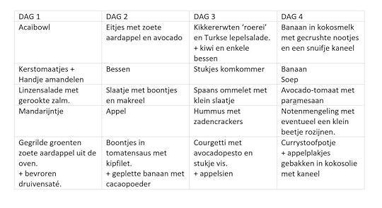 Maaltijdplan 1 DETOX 15
