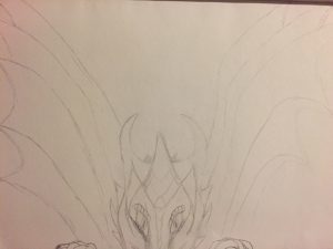 dragon peeking over side