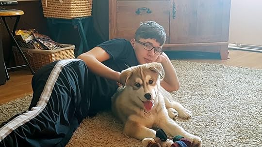 Jude getting to know his new bestie.