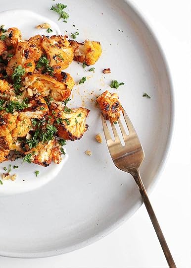Blistered Peppadew Cauliflower appetizer with yogurt from The Fauxmartha