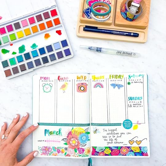 Bullet Journal weekly spread
