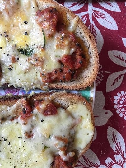  The toast prior to egg being put on top!&nbsp; 