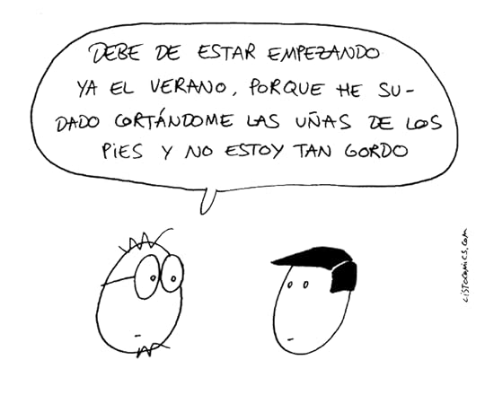 Viñeta de humor gráfico sobre la llegada del verano.