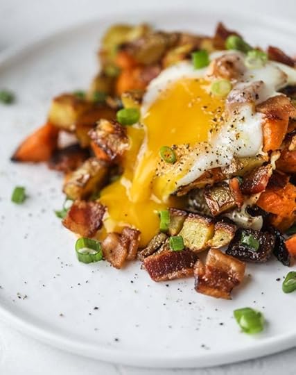 sheet pan breakfast I howsweteats.com #breakfast #sheetpan #sweetpotato #eggs #bacon