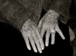 Old woman's hands
