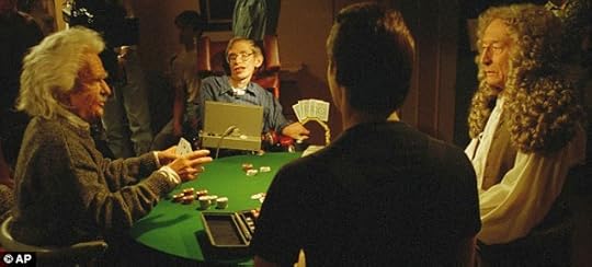 Stephen Hawking in a scene from Star Trek