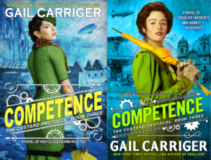 Competence both covers UK USA Custard Protocol CP3 Gail Carriger