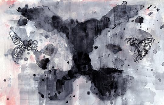 Bees Rorschach Moleskine Postal notebook