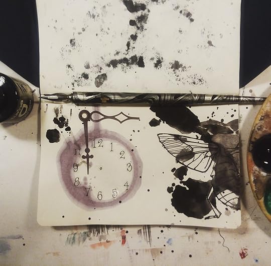 Moleskine Postal Notebook Garrott Designs art collectors watercolor Moleskine, Postal, Notebook, Original Art, Watercolor Interior Design Art 