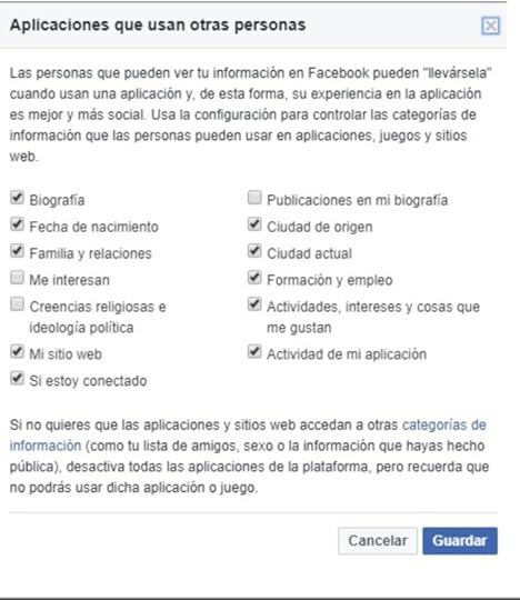 Cambridge Analytica settings 2