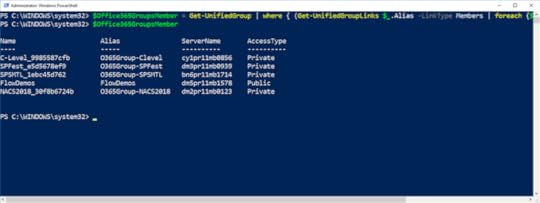 Find all the Office 365 Groups a user is a Member of with PowerShell