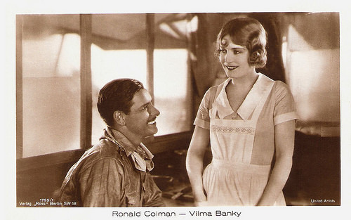 Ronald Colman and Vilma Banky in The Winning of Barbara Worth (1926)