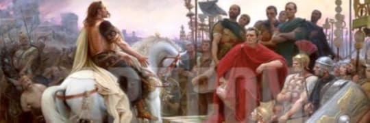 Vercingetorix Throws Down His Arms at the Feet of Julius Caesar 1899 Giclee Print by Lionel Noel Royer at Art com