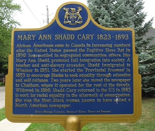 Ontario Historical Plaques- Mary Ann Shadd Cary