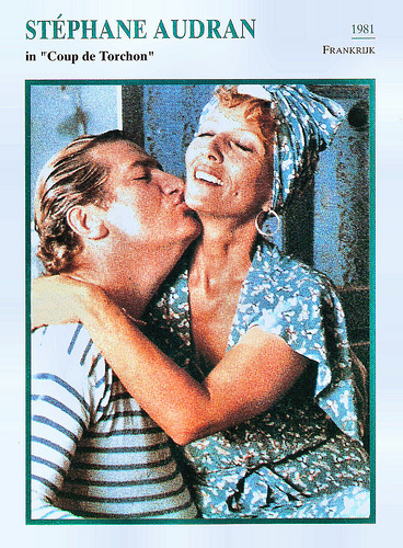Stephane Audran and Philippe Noiret in Coup de Torchon (1981)