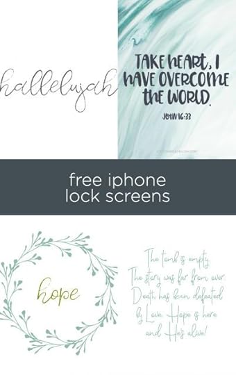 four free iPhone lock screens for spring and easter