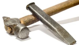 hammer and chisel