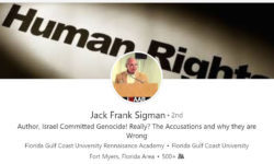A screenshot of Jack Sigman's public profile on LinkedIn