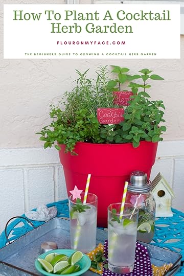 Container Cocktail Herb Garden so you can make herb infused cocktail recipes