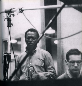 Bill Evand and Miles Davis, late 1950s.