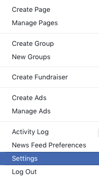 Facebook security settings