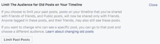 Facebook security settings
