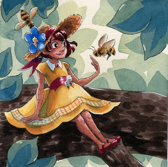 Sennelier watercolor, kidlit art