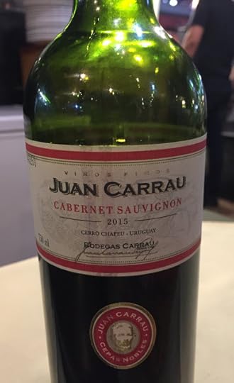Local wine served with beef