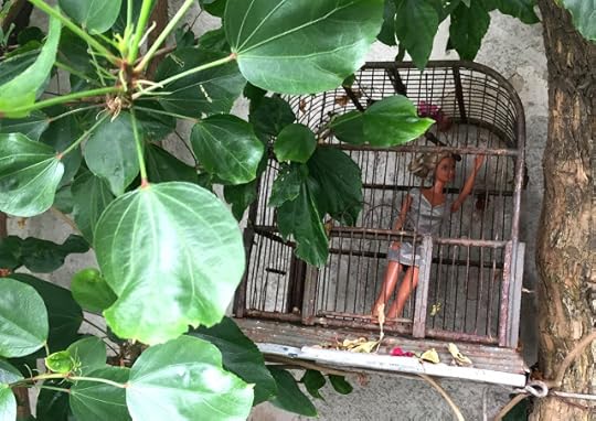 Barbie in cage