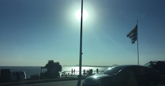 nearing sunset on Rambla