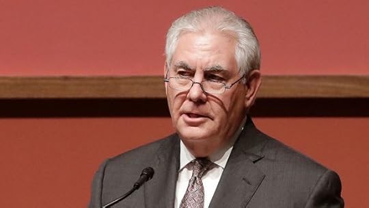 Secretary of State Rex Tillerson speaks to the Hoover Institution at Stanford University in Stanford, Calif., Wednesday, Jan. 17, 2018. In a speech at Stanford University, Tillerson signaled a deeper American commitment to the Mideast nation of Syria, saying the U.S. military will remain there for the foreseeable future. (AP Photo/Jeff Chiu)