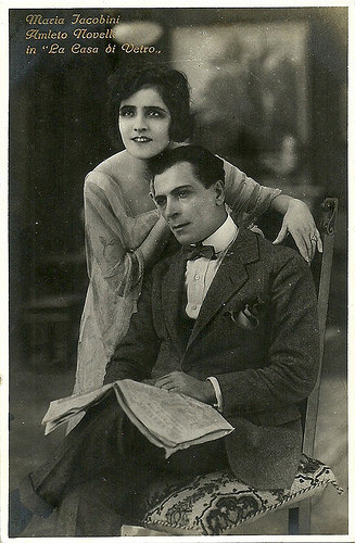Maria Jacobini and Amleto Novelli in La casa di vetro