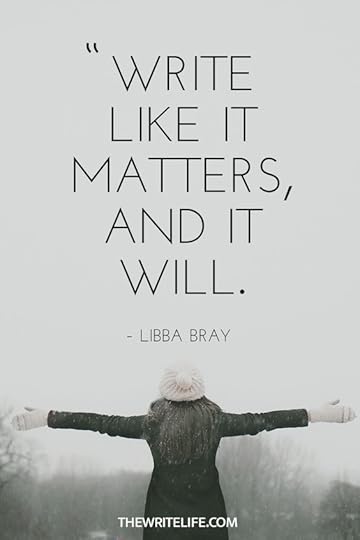 Stay inspired and always be writing.