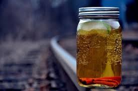 moonshine in a mason jar