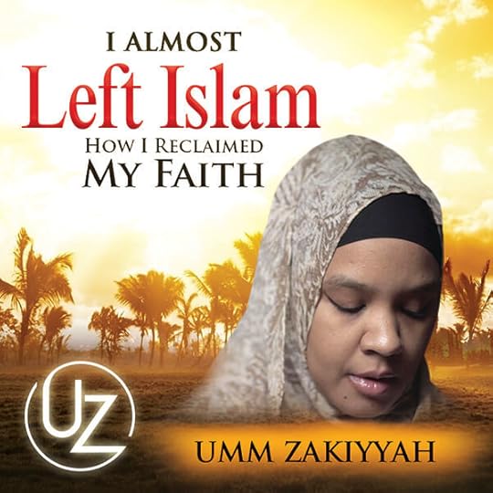 photo of Umm Zakiyyah looking down with trees in background, cover of I Almost Left Islam