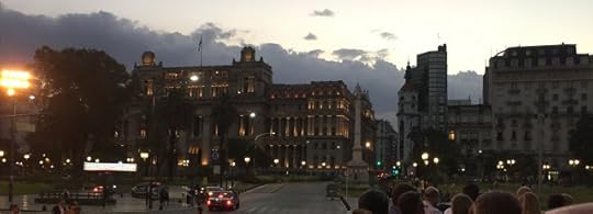 Plaza Gral. Lavalle at Sunset