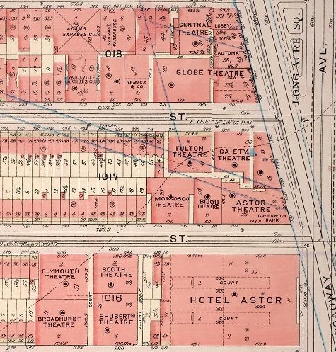  THE HOTEL ASTOR, BETWEEN 44TH AND 45TH, ON THE WEST SIDE OF BROADWAY. 