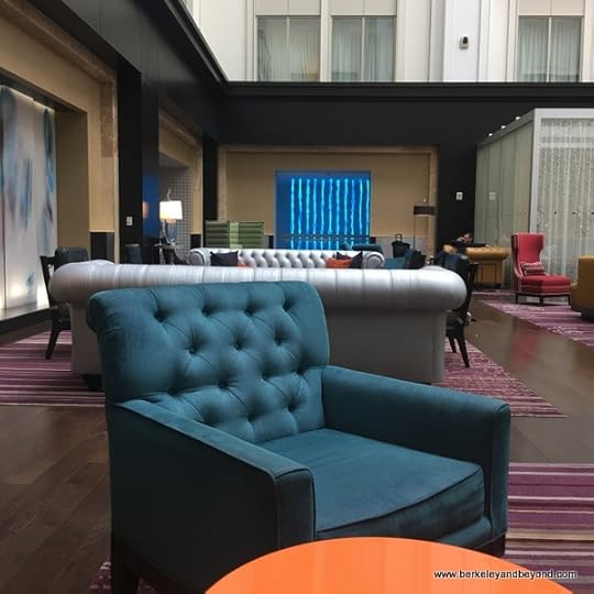 lobby at The Nines hotel in Portland, Oregon