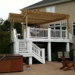 Exciting Adding Pergola To Deck 12 In Room Decorating Ideas with Adding Pergola To Deck