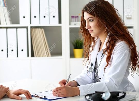 pretty female er doctor