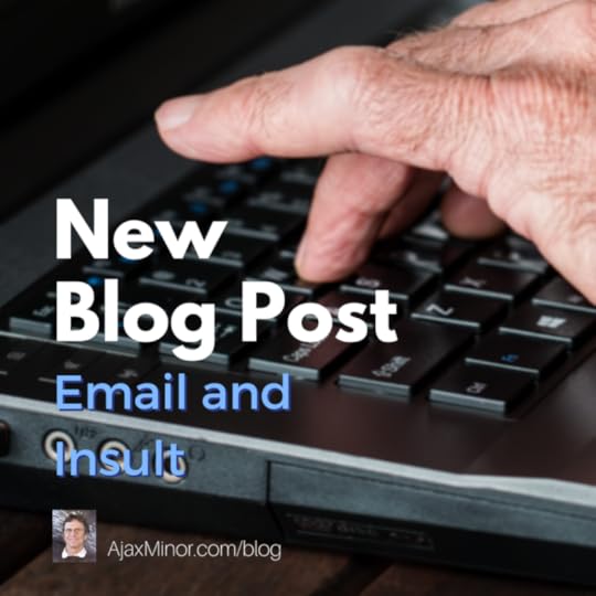 New blog post by fantasy author Ajax Minor, 