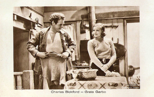 Greta Garbo and Charles Bickford in Anna Christie, 1930