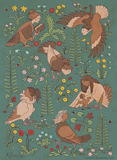 Harpies (calendar art) by Kathleen Jennings