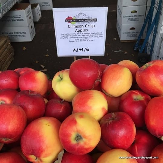 Crimson Crisp apples at Portland Farmers Market in Portland, Oregon